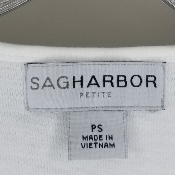 Sag Harbor Petite White Flag Robe Stars New - Picture 7 of 7
